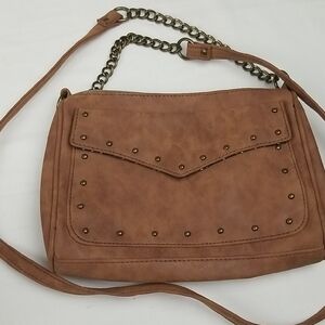 Twig &Arrow tan studded bag